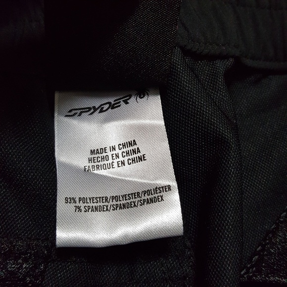 SPYDER WOVEN TAPERED JOGGER PANT FRONTIER BLACK XL - Picture 8 of 8